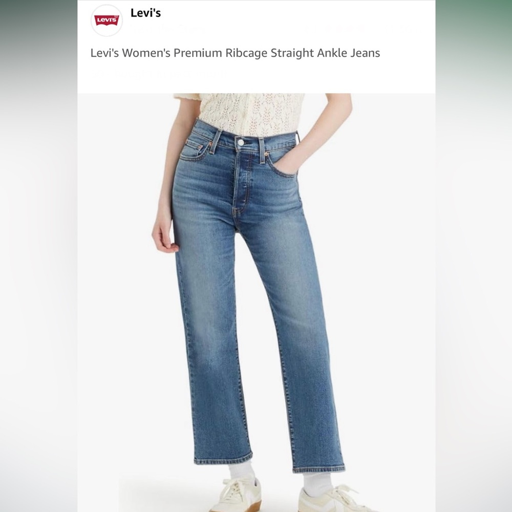 Levi's Women's Ribcage Straight Ankle Jeans, size 27, colour Blue